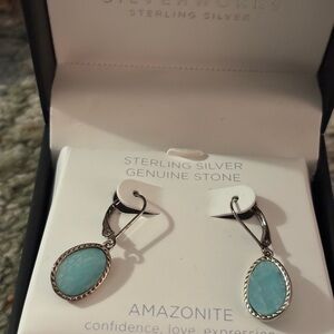 Sterling Silver Amazonite Earrings